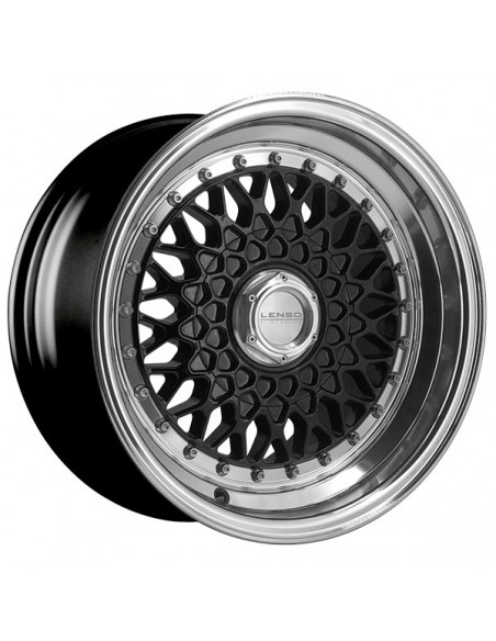 BSX 8,0X15" BLANK ET25 CB73,1 NEGRO ARO PULIDO