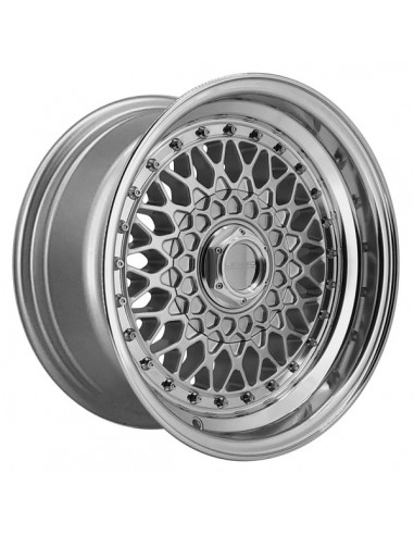 BSX 8,0X15" 4X100/108 ET25 CB73,1 PLATA ARO PULIDO