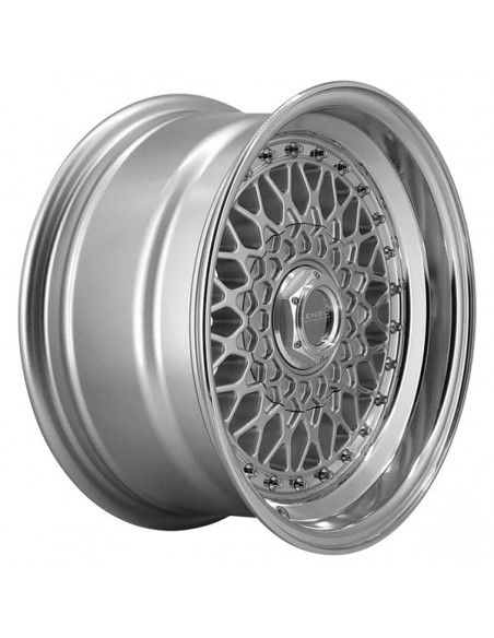 BSX 8,0X15" 4X100/108 ET25 CB73,1 PLATA ARO PULIDO
