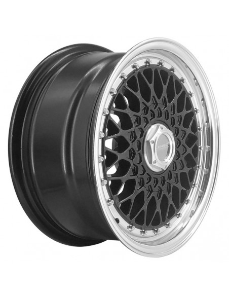 BSX 7X15 4X100/108 ET 38 NEGRO ARO PULIDO