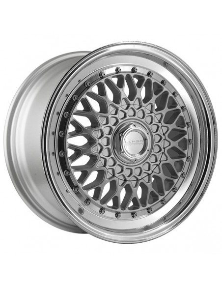 BSX 7,5X16" 4X100/108 ET38 CB73,1 PLATA ARO PULIDO