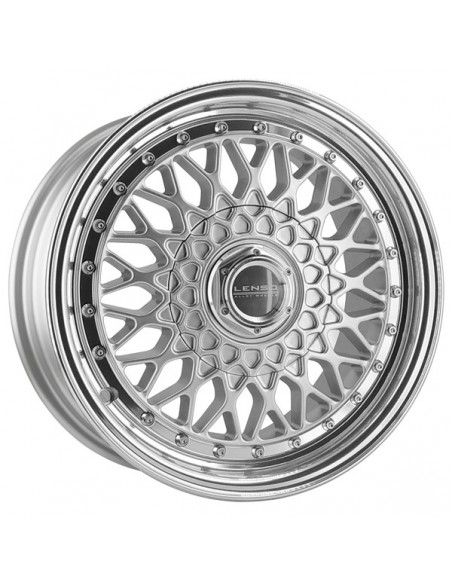BSX 7,0X15" 5X112 ET20 CB73,1 PLATA ARO PULIDO