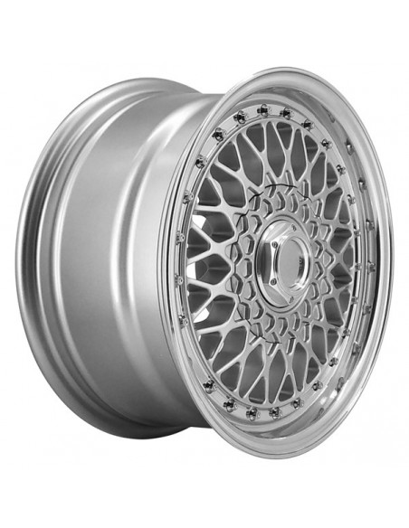 BSX 7,0X15" 5X112 ET20 CB73,1 PLATA ARO PULIDO