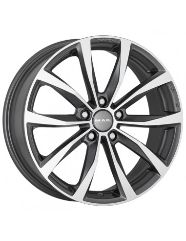MAK WOLF 7.5X17" 5X112 ET52 | GUNMETAL