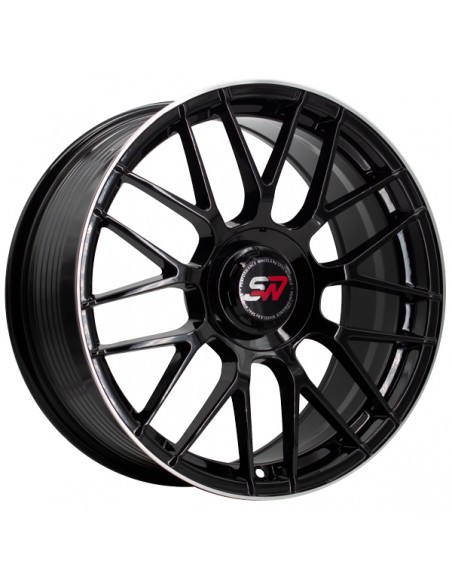 F083 8,0X18" BLANK ET30 CB73,1 BLACK GLOSS / LIP ALUM