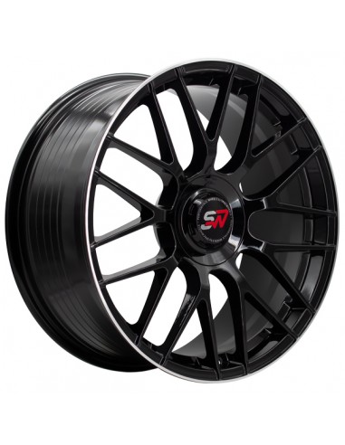 F083 8,5X19" 5X112 ET40 CB73,1 BLACK GLOSS / LIP ALUM