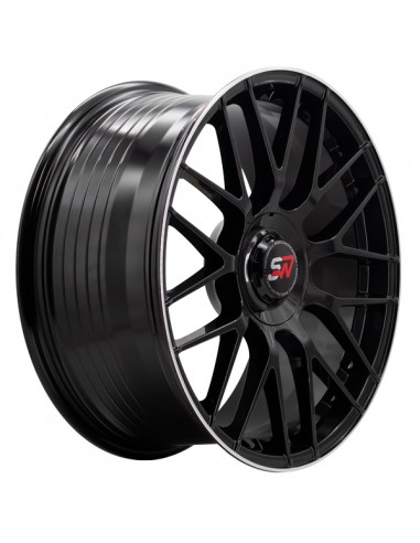 F083 8,5X19" 5X112 ET40 CB73,1 BLACK GLOSS / LIP ALUM