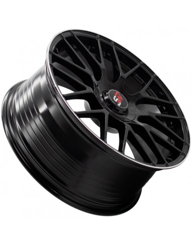F083 8,5X19" 5X112 ET40 CB73,1 BLACK GLOSS / LIP ALUM