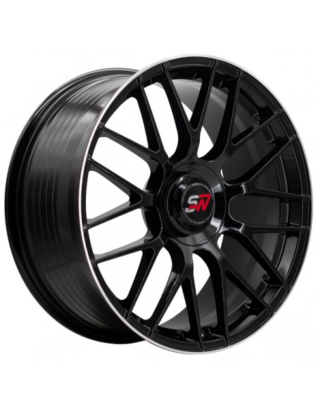F083 8,5X19" BLANK ET30 CB73,1 BLACK GLOSS / LIP ALUM