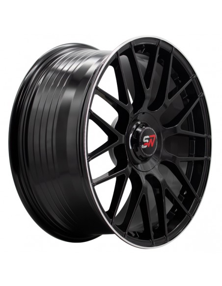 F083 8,5X19" BLANK ET30 CB73,1 BLACK GLOSS / LIP ALUM