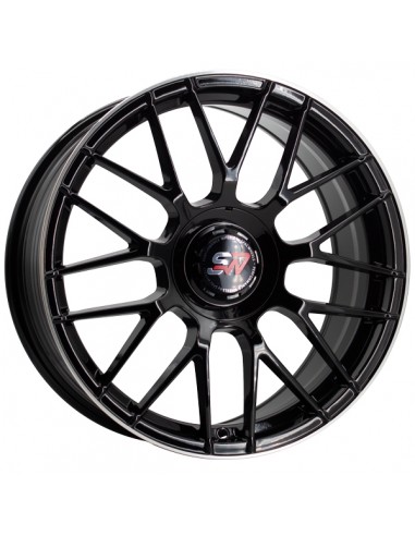 F083 8,0X18" 5X112 ET40 CB73,1 BLACK GLOSS / LIP ALUM