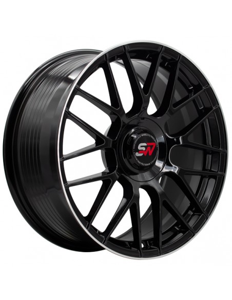 F083 8,0X18" 5X112 ET40 CB73,1 BLACK GLOSS / LIP ALUM