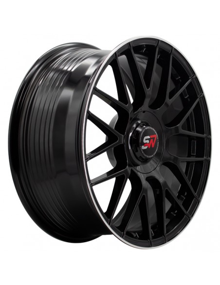 F083 8,0X18" 5X112 ET40 CB73,1 BLACK GLOSS / LIP ALUM