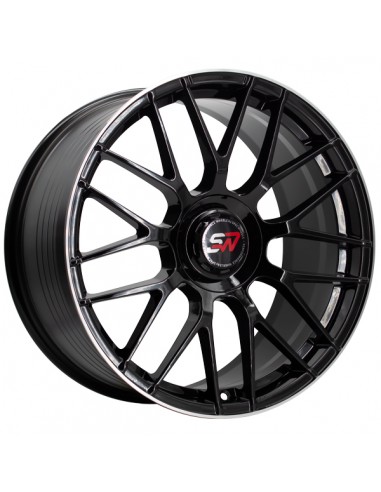 F083 9,5X19" BLANK ET40 CB73,1 BLACK GLOSS / LIP ALUM