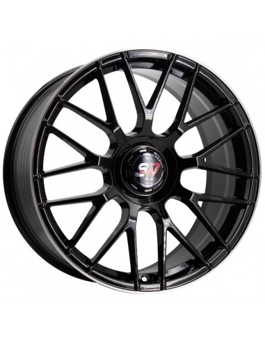 F083 9,5X19" BLANK ET40 CB73,1 BLACK GLOSS / LIP ALUM