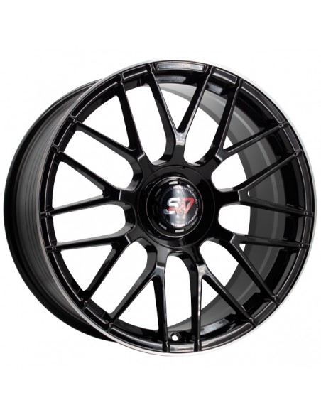 F083 9,5X19" BLANK ET40 CB73,1 BLACK GLOSS / LIP ALUM
