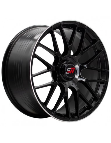 F083 9,5X19" BLANK ET40 CB73,1 BLACK GLOSS / LIP ALUM