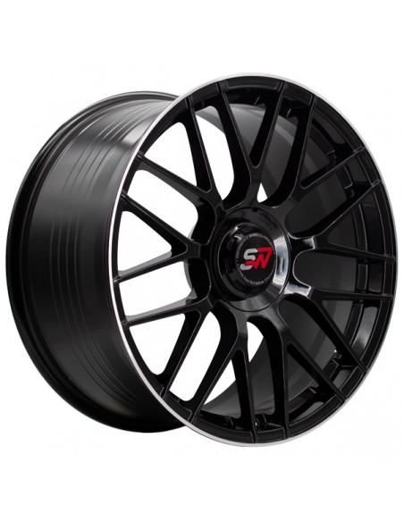 F083 9,5X19" BLANK ET40 CB73,1 BLACK GLOSS / LIP ALUM