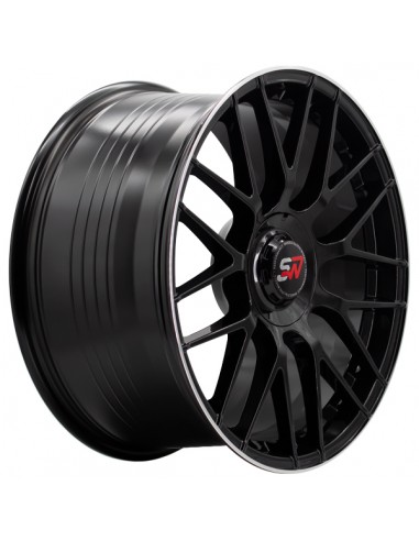 F083 9,5X19" BLANK ET40 CB73,1 BLACK GLOSS / LIP ALUM