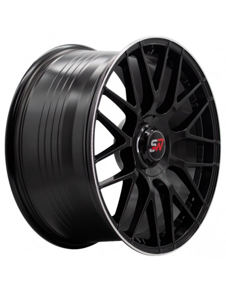 F083 9,5X19" BLANK ET40 CB73,1 BLACK GLOSS / LIP ALUM