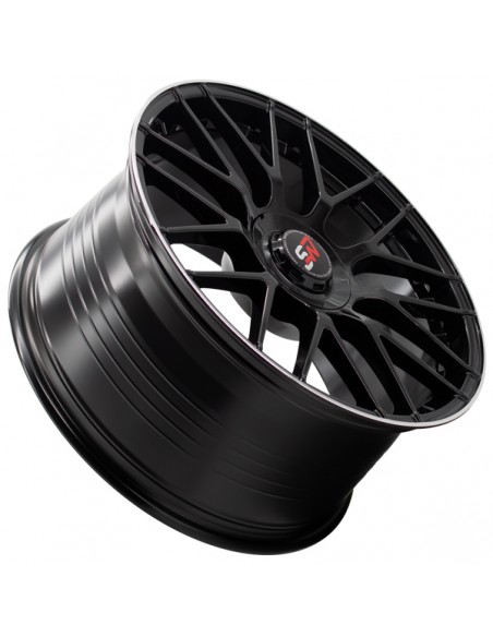 F083 9,5X19" BLANK ET40 CB73,1 BLACK GLOSS / LIP ALUM