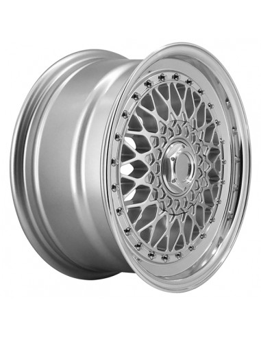 BSX 7,5X16" 4X100 ET25 CB73,1 PLATA ARO PULIDO
