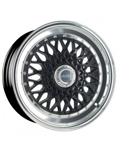 BSX 7,5X16" 4X108 ET25 CB73,1 NEGRO ARO PULIDO