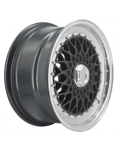 BSX 7,5X16" 4X98 ET35 CB73,1 NEGRO ARO PULIDO (8x98)