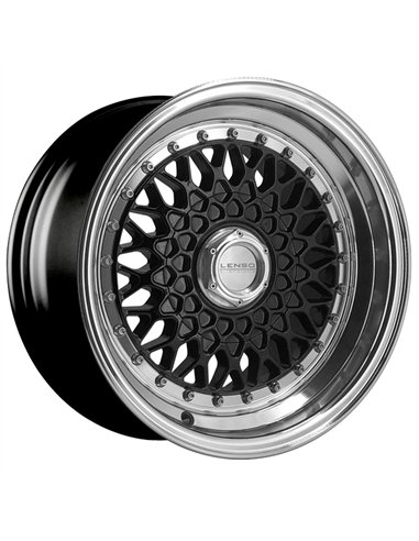 BSX 8,0X15" 5X100 ET25 CB73,1 NEGRO ARO PULIDO