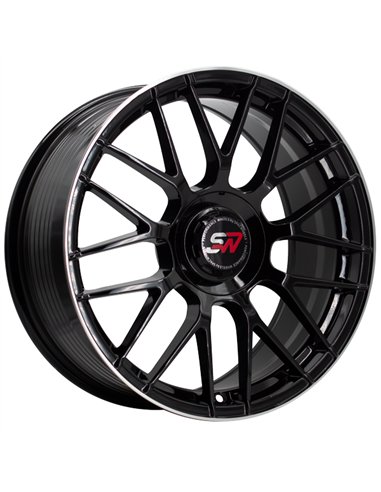 F083 8,0X18" BLANK ET30 CB73,1 BLACK GLOSS / LIP ALUM