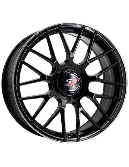 F083 8,0X18" BLANK ET30 CB73,1 BLACK GLOSS / LIP ALUM