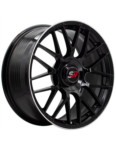 F083 8,0X18" BLANK ET30 CB73,1 BLACK GLOSS / LIP ALUM