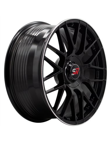 F083 8,0X18" BLANK ET30 CB73,1 BLACK GLOSS / LIP ALUM