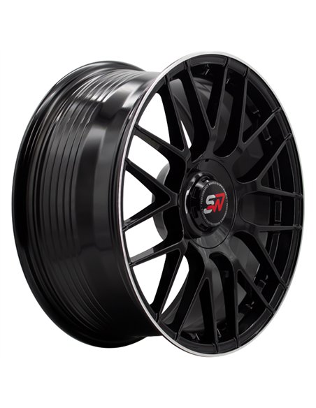 F083 8,0X18" BLANK ET30 CB73,1 BLACK GLOSS / LIP ALUM