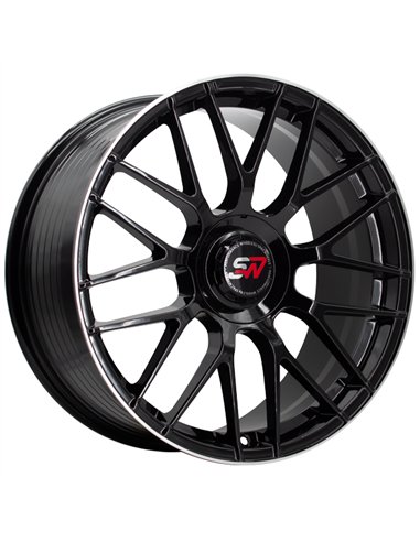 F083 8,5X19" 5X112 ET40 CB73,1 BLACK GLOSS / LIP ALUM