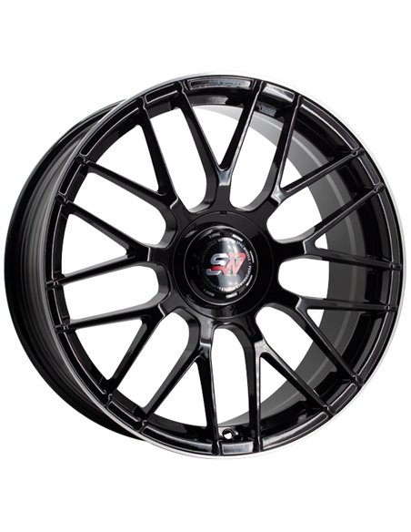 F083 8,5X19" 5X112 ET40 CB73,1 BLACK GLOSS / LIP ALUM