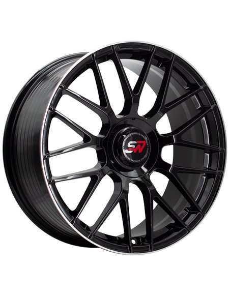 F083 8,5X19" BLANK ET30 CB73,1 BLACK GLOSS / LIP ALUM