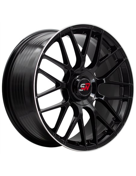 F083 8,5X19" BLANK ET30 CB73,1 BLACK GLOSS / LIP ALUM
