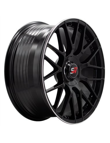 F083 8,5X19" BLANK ET30 CB73,1 BLACK GLOSS / LIP ALUM
