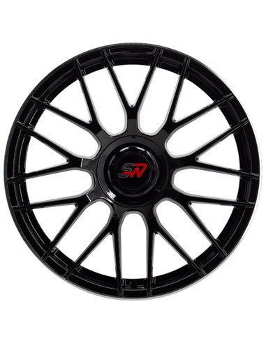 F083 8,5X19" BLANK ET30 CB73,1 BLACK GLOSS / LIP ALUM