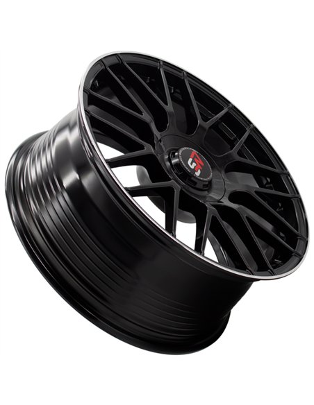F083 8,0X18" 5X112 ET40 CB73,1 BLACK GLOSS / LIP ALUM