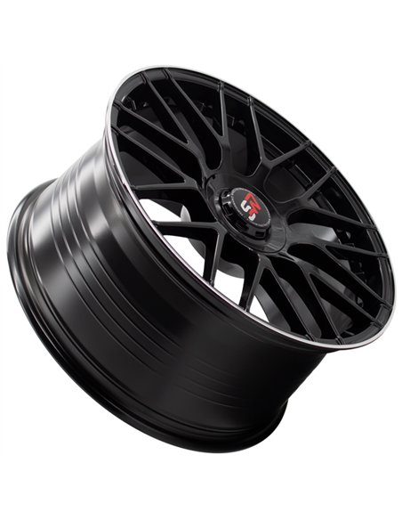 F083 9,5X19" BLANK ET40 CB73,1 BLACK GLOSS / LIP ALUM