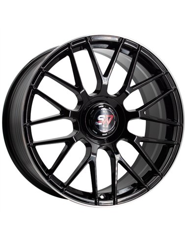 F083 9,5X19" BLANK ET40 CB73,1 BLACK GLOSS / LIP ALUM