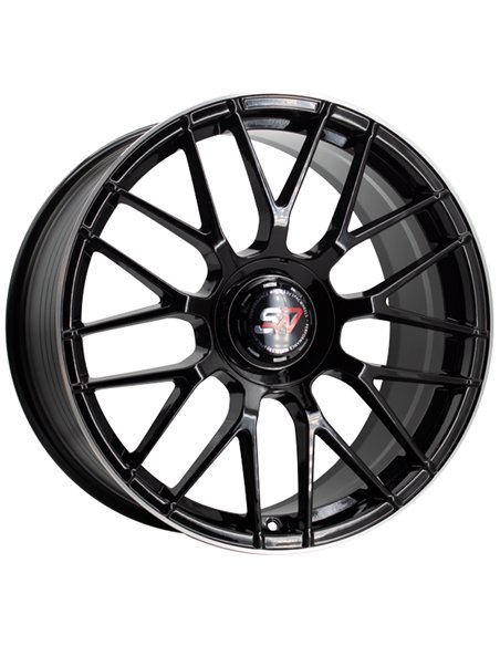 F083 9,5X19" BLANK ET40 CB73,1 BLACK GLOSS / LIP ALUM