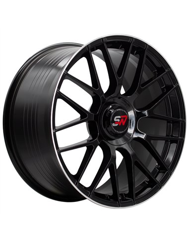 F083 9,5X19" BLANK ET40 CB73,1 BLACK GLOSS / LIP ALUM