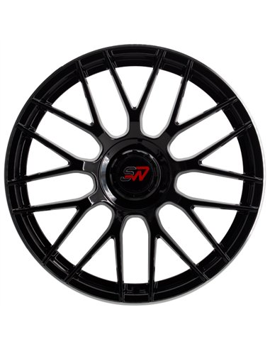 F083 9,5X19" BLANK ET40 CB73,1 BLACK GLOSS / LIP ALUM