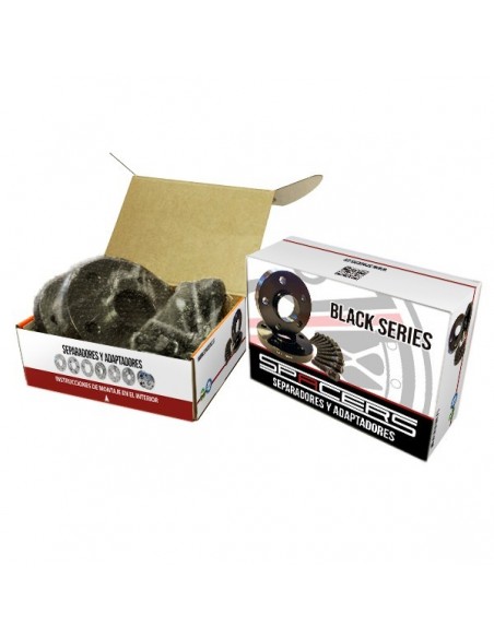 KIT SEP. NEGRO 17mm. D/C 5X112 CB66,6 - MERCEDES - T. CONI. M12X150X45 K17

